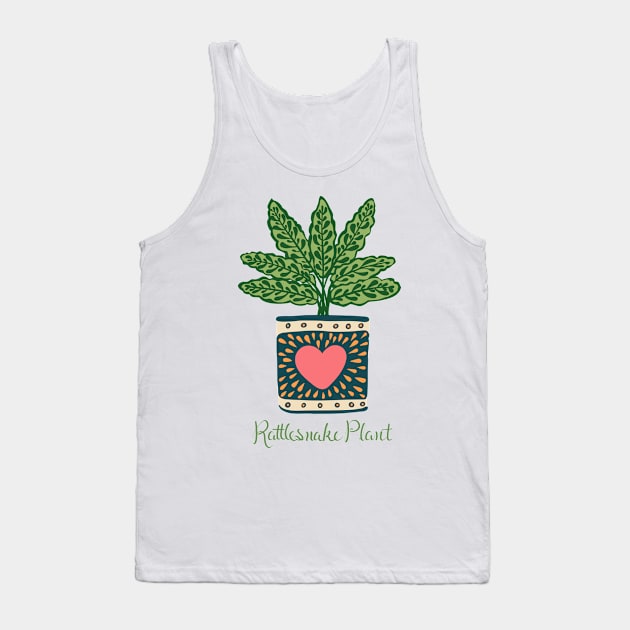 Rattlesnake Plant Tank Top by lauran